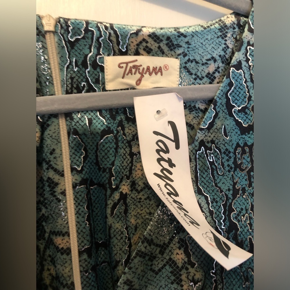 NWT 2X 2XL Tatyana Clothing Velvet Snake Surplice Pinup Mi… - Picture 3 of 4